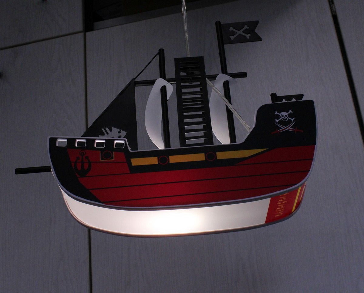 INSATECH LED Hängeleuchte Piratenschiff Kunststoff 1x E27 max. 5 Watt