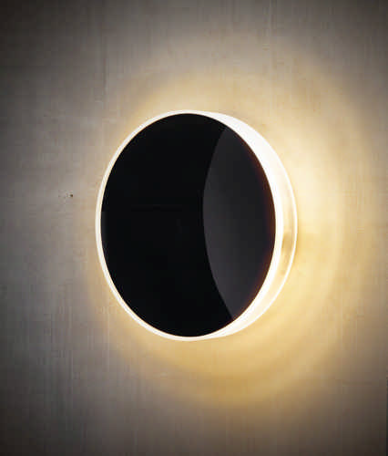 HEITRONIC - LED Wandleuchte MARBELLA schwarz 12 Watt Warmweiss 3000 Kelvin